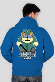 Bluza na zamek z kapturem - Respect me. Pada