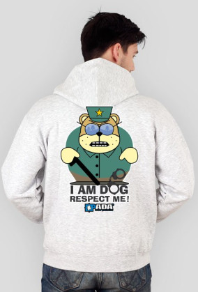 Bluza na zamek z kapturem - Respect me. Pada