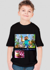 Koszulka dla dziecka z Logo Nazwą i z obrazkiem minecrafta