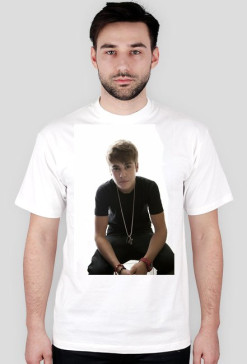 T-SHIRT JUSTIN BIEBER BIAŁA