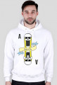 Bluza męska z kapturem - RIDE or DIE - SNOWBOARD & SKATE