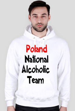 Bluza Kaptur - Alcoholic Team (BIAŁA)