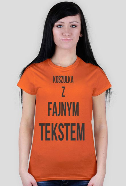T-shirt z fajnym tekstem damska
