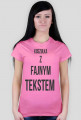 T-shirt z fajnym tekstem damska