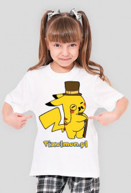 Pikachu Gentelmen - koszulka dziewczęca