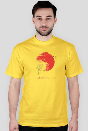 A Japońskie Drzewo z Napisem 'Szczęście i Prawda' Koszulka Męska