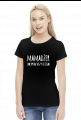 Koszulka damska kolorowa "Mamadżer ds. wszystkiego"