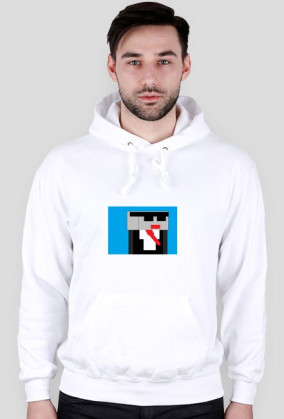 BLUZA z kapturem ZERMek BIAŁa