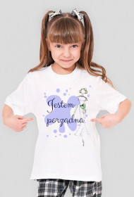 Jestem porządna - dziewczęcy t-shirt