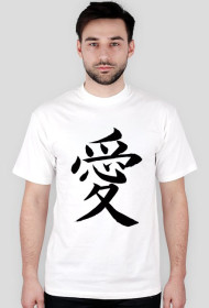 Japoński t-shirt "miłość"