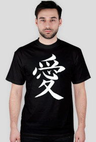Japoński t-shirt "miłość"