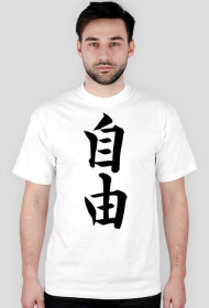 Japoński t-shirt "wolność"