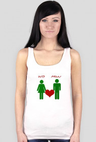 Fajna koszulka bezrekawnik WO MAN  Love (by Czeczen)