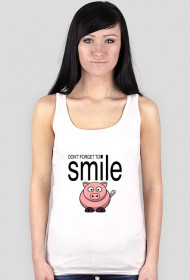 Smieszna koszulka bezrekawnik Smile (by Samantha )