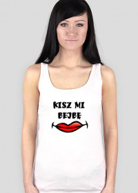 Smieszna koszulka bezrekawnik Kisz me  (by Czeczen)