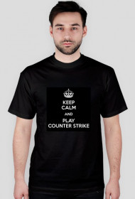 Koszulka męska ,,Keep Calm and Play Counter Strike
