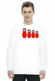 Bluza męska, nadruk: Matrioszki