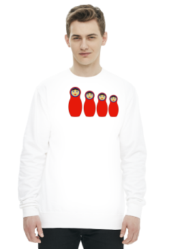 Bluza męska, nadruk: Matrioszki