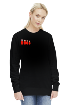 Bluza damska, nadruk: Matrioszki