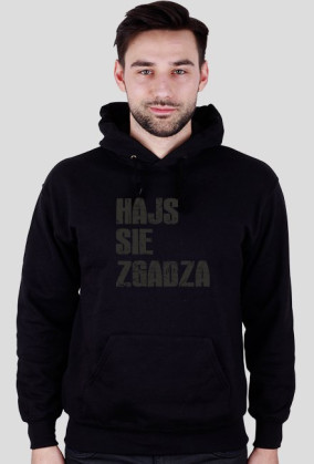 HAJS SIĘ ZGADZA-Czarna,męska