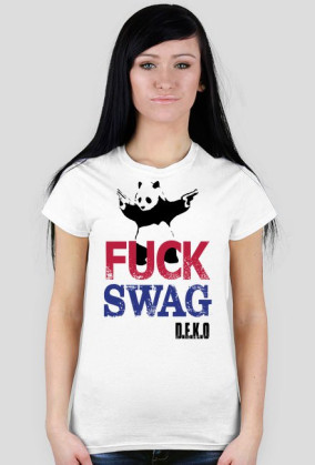 FUCK SWAG PANDA - Podkoszulka Damska