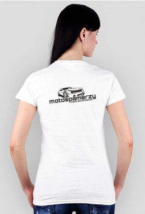 T-shirt damski Motospamerzy black logo