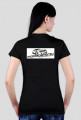 T-shirt damski Motospamerzy black logo
