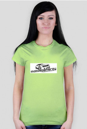 T-shirt damski Motospamerzy black logo