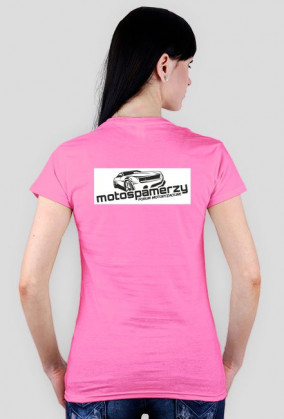 T-shirt damski Motospamerzy black logo