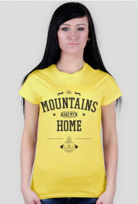 Koszulka damska - THE MOUNTAINS ARE MY HOME (różne kolory!)
