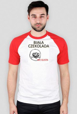 Biała czekolada me gusta, czerwona męska