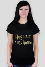 Koszulka Hogwart is my home Harry Potter # damska