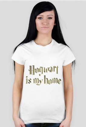 Koszulka Hogwart is my home Harry Potter # damska