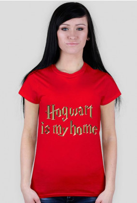 Koszulka Hogwart is my home Harry Potter # damska