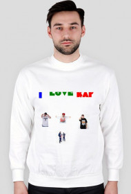 bluza męska i love rap