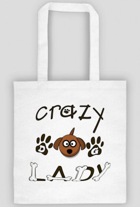 crazy dog lady bag