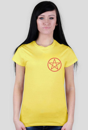 Koszulka damska PENTAGRAM różowawy - tanio!
