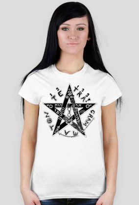 Koszulka damska PENTAGRAM tetragram - tanio!