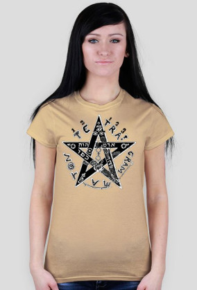 Koszulka damska PENTAGRAM tetragram - tanio!