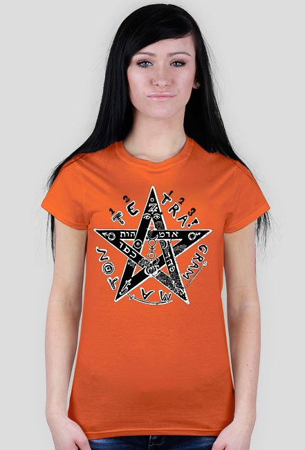 Koszulka damska PENTAGRAM tetragram - tanio!