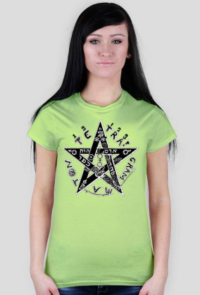 Koszulka damska PENTAGRAM tetragram - tanio!