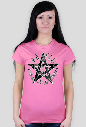 Koszulka damska PENTAGRAM tetragram - tanio!