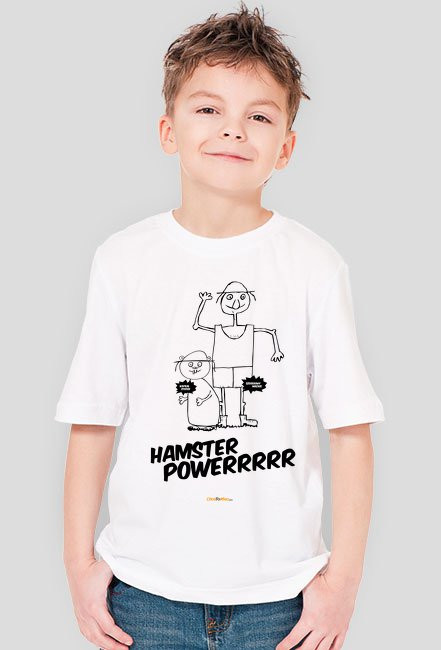 Hamster Powerrrrr - Koszulki dziecięce chcetomiec.cupsell.pl