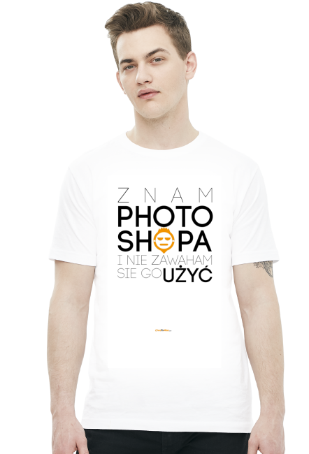 Znam photoshopa i nie zawaham się go użyć - Koszulki dla grafika - chcetomiec.cupsell.pl