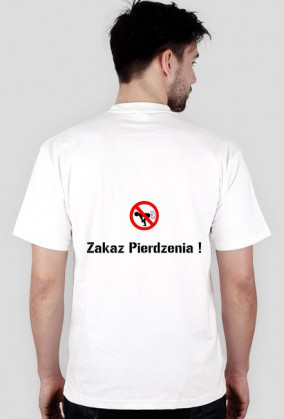 Koszulka z Napisem "Zakaz Pierdzenia"