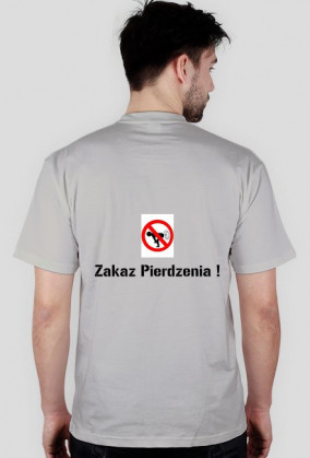Koszulka z Napisem "Zakaz Pierdzenia"