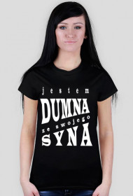 JESTEM DUMNA Z SYNA różne kolory t shirt