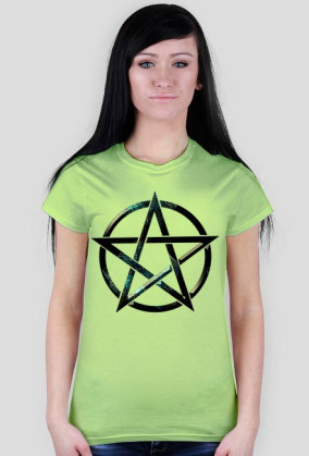 Koszulka damska PENTAGRAM wzór 2 - tanio!