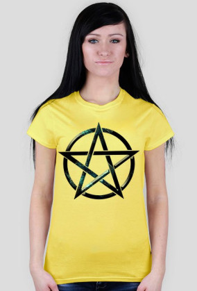 Koszulka damska PENTAGRAM wzór 2 - tanio!