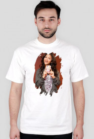 'Rozdarty' nadruk - koszulka męska